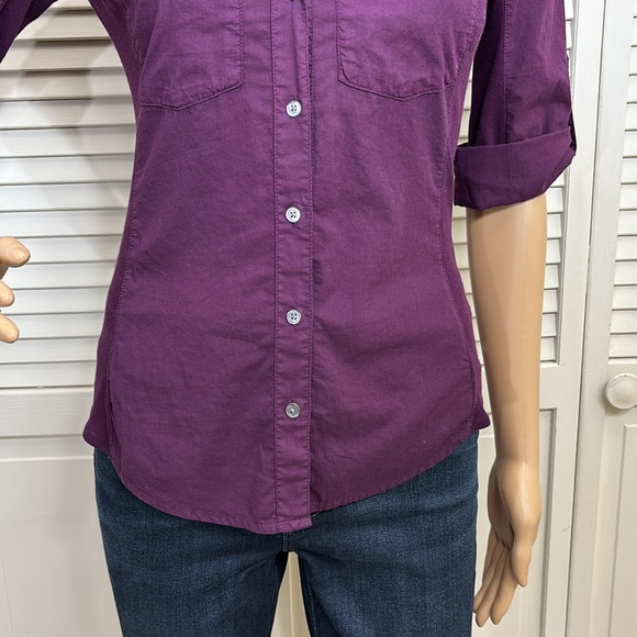 NWT James Perse Three-Quarter Sleeve Button-Up Shirt Small - Picture 5 of 13